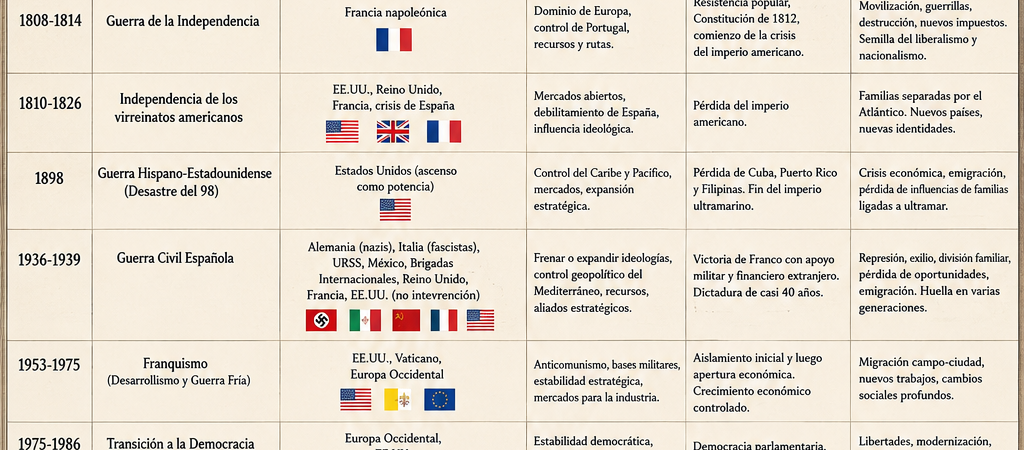 ENTENDER ESPAÑA 1700 – 2025