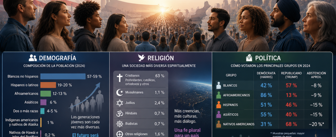 Una mirada demográfica, religiosa y política al Estados Unidos del siglo XXI