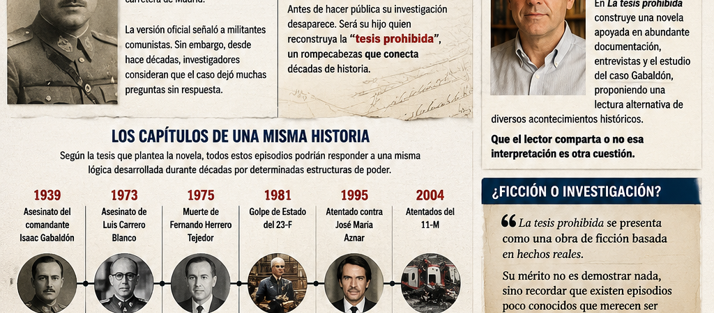 » La tesis prohibida » la novela que se atrevió a conectar los grandes enigmas de la España contemporánea